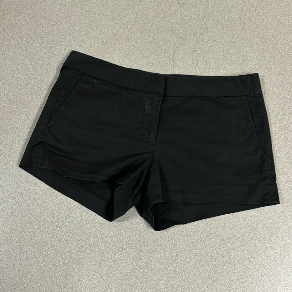 J.Crew Black Chino Shorts 98% Cotton size 8